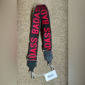 Quilted Koala “Bad Ass” purse strap red/black New with tags